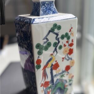 Andrea by Sadek - Floral and Bird Ceramic Vase